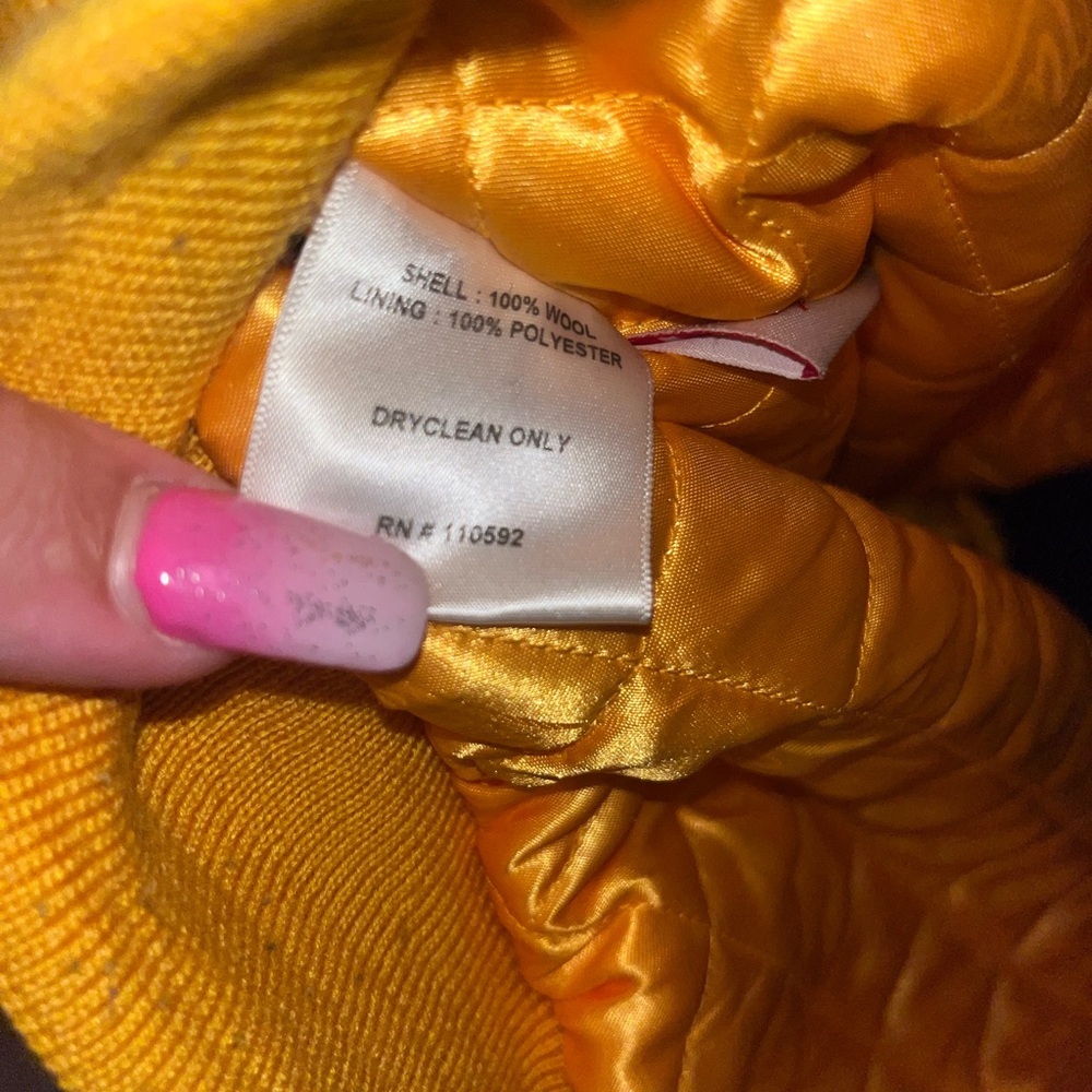 Rare Mitchell & Ness Pittsburgh Steelers NFL Varsity Jacket M Wool throwback - Picture 4 of 6